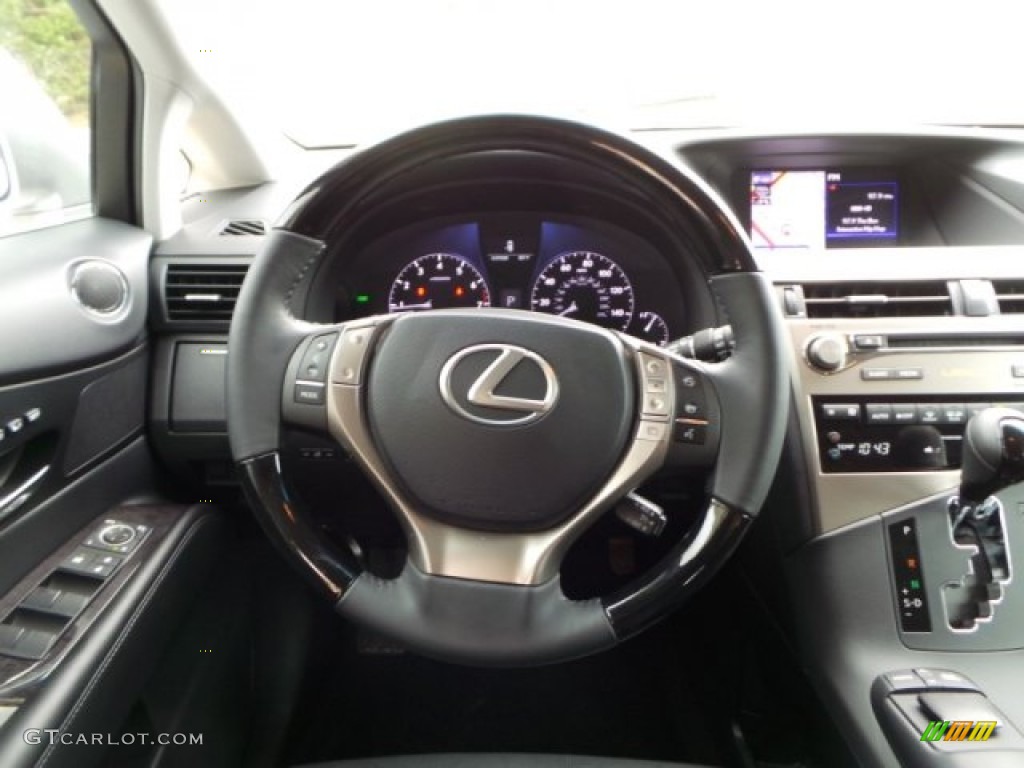 2014 Lexus RX 350 Black Steering Wheel Photo #102998014