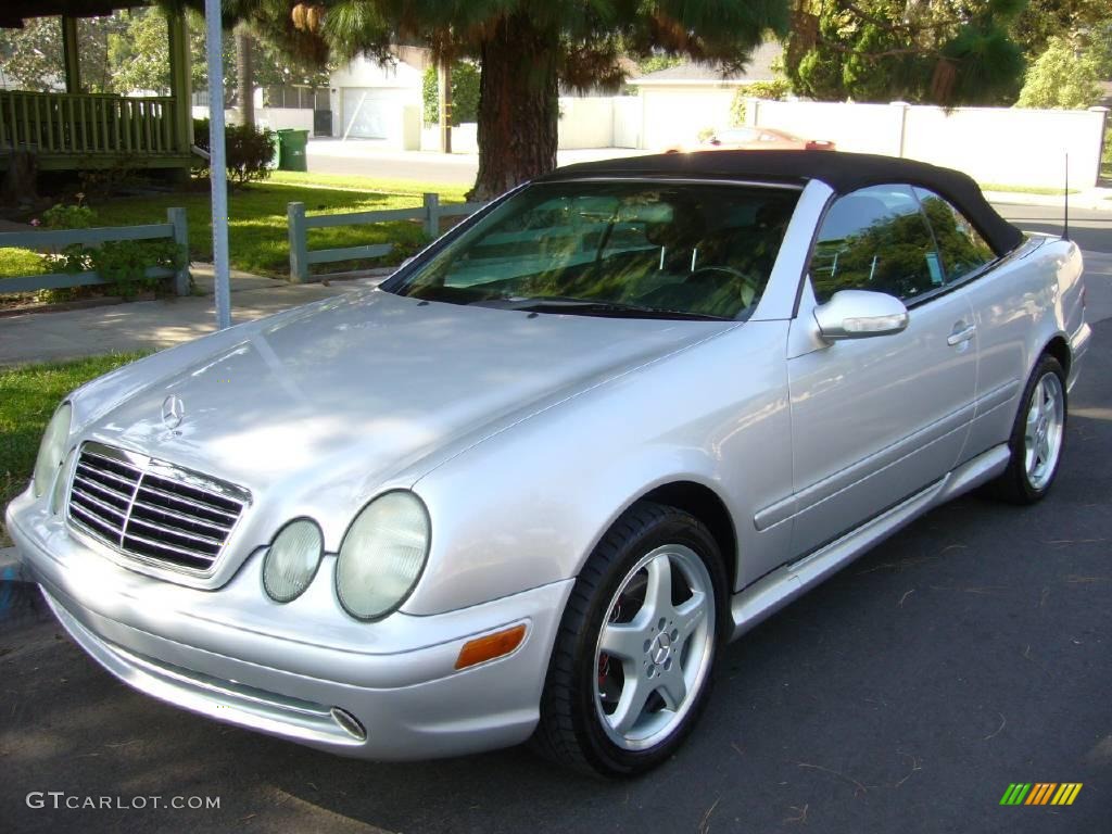 2003 CLK 430 Cabriolet - Brilliant Silver Metallic / Charcoal photo #1