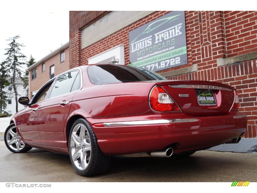 2006 XJ Super V8 - Radiance Red Metallic / Ivory photo #3