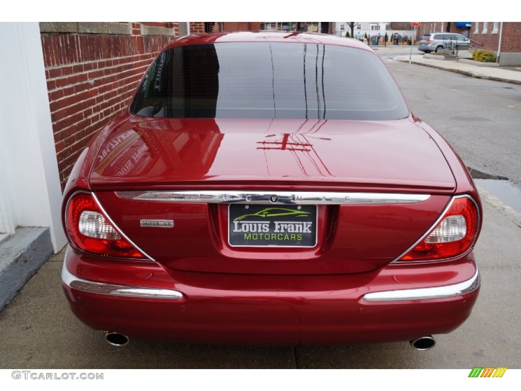 2006 XJ Super V8 - Radiance Red Metallic / Ivory photo #8