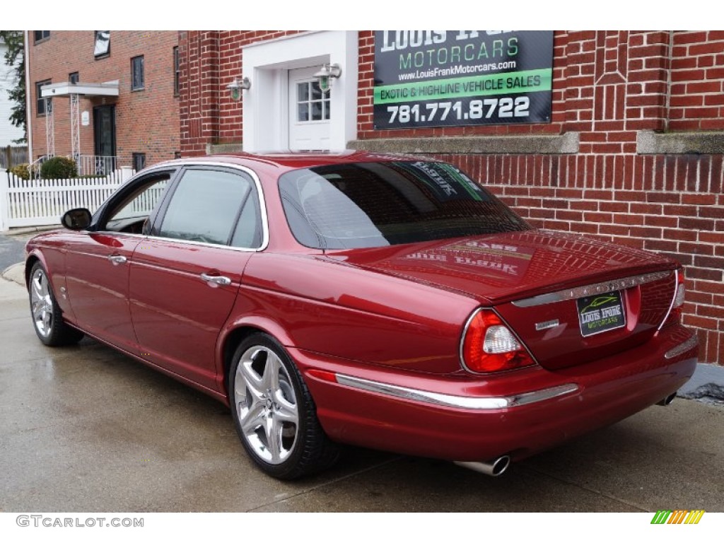 2006 XJ Super V8 - Radiance Red Metallic / Ivory photo #11