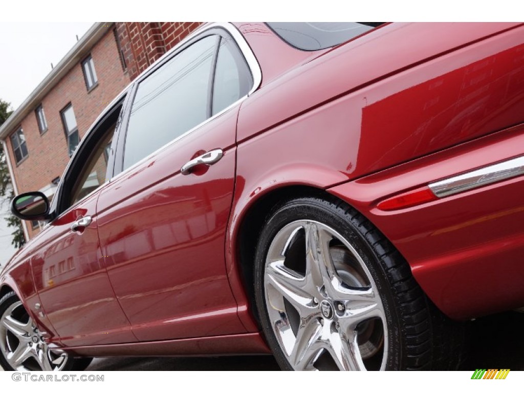 2006 XJ Super V8 - Radiance Red Metallic / Ivory photo #14