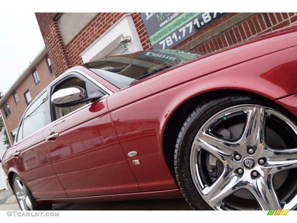 2006 XJ Super V8 - Radiance Red Metallic / Ivory photo #15