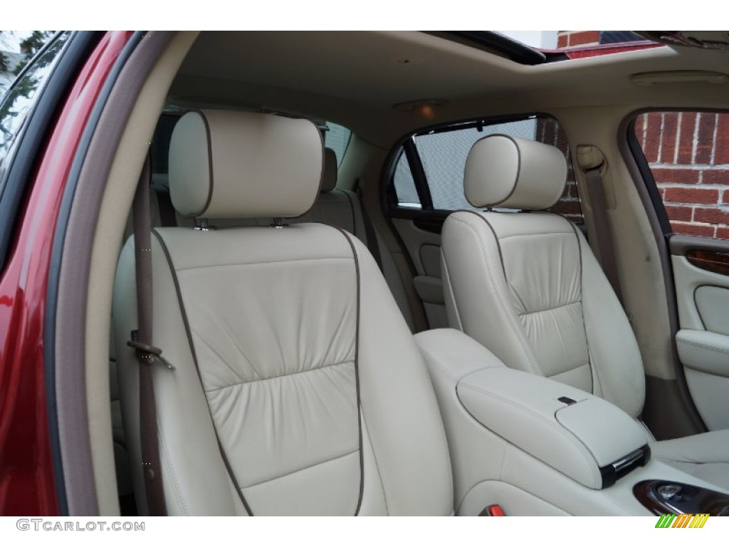 2006 XJ Super V8 - Radiance Red Metallic / Ivory photo #71