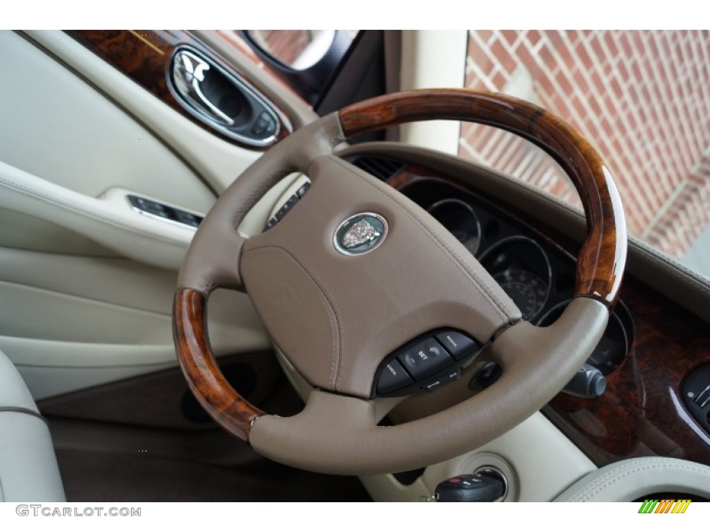 2006 XJ Super V8 - Radiance Red Metallic / Ivory photo #81