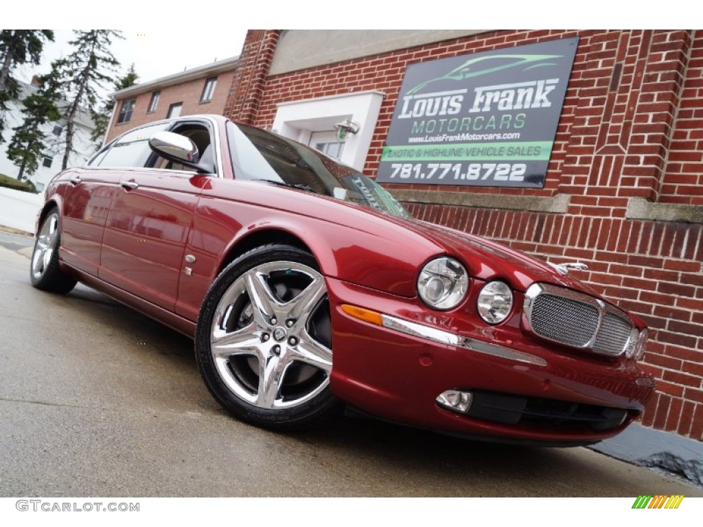 2006 XJ Super V8 - Radiance Red Metallic / Ivory photo #122