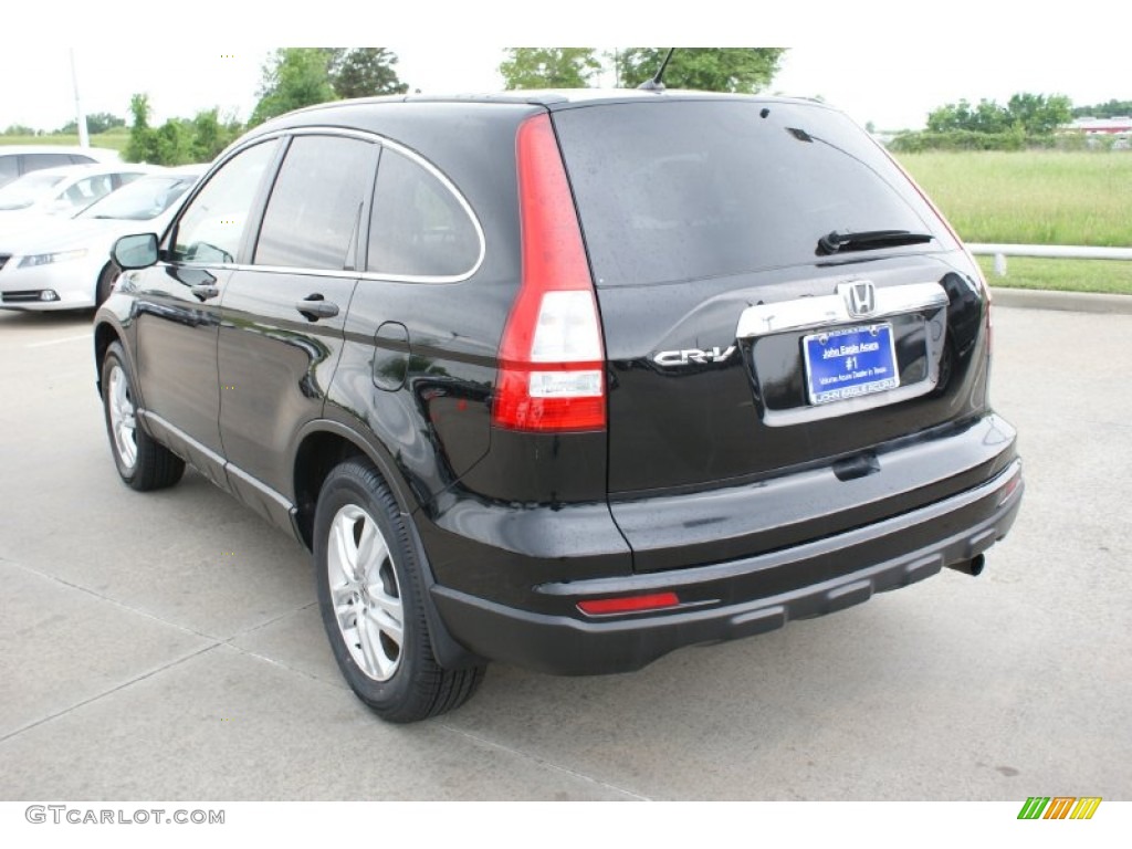 2011 CR-V EX - Crystal Black Pearl / Gray photo #6