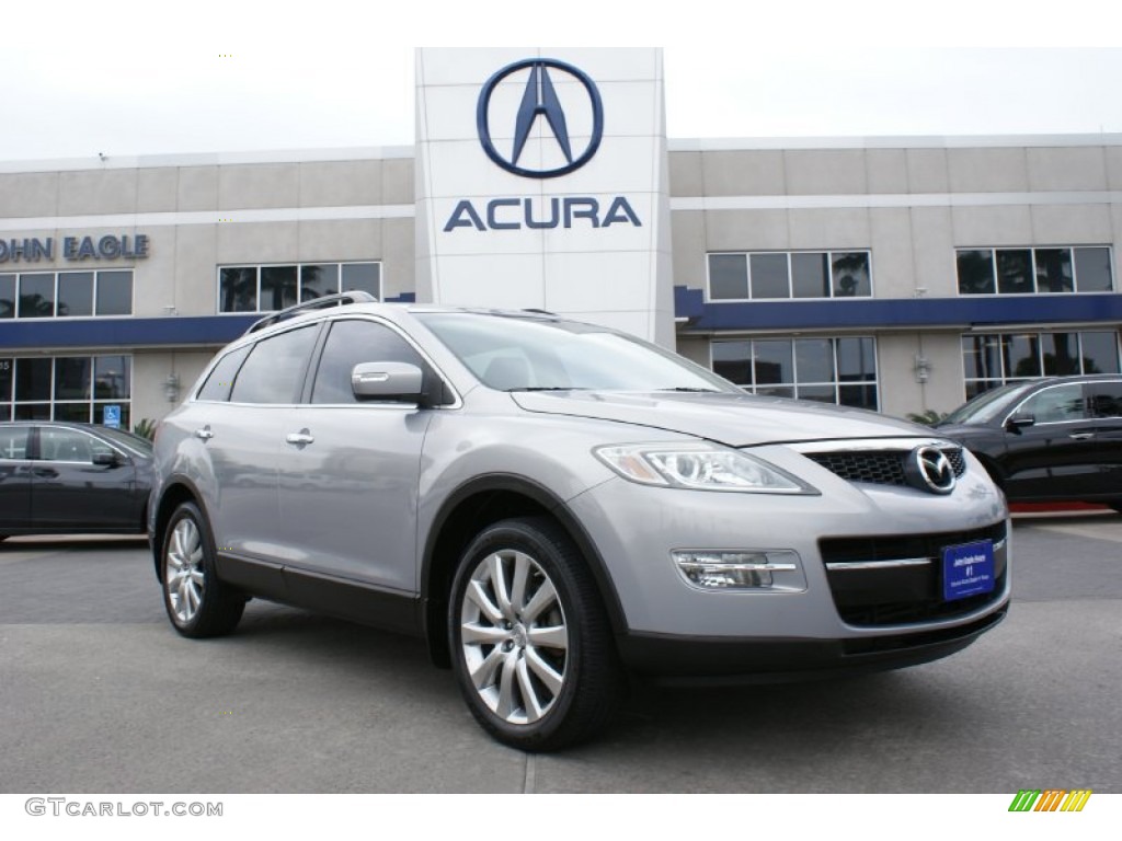 2008 CX-9 Grand Touring - Liquid Platinum Metallic / Black photo #2