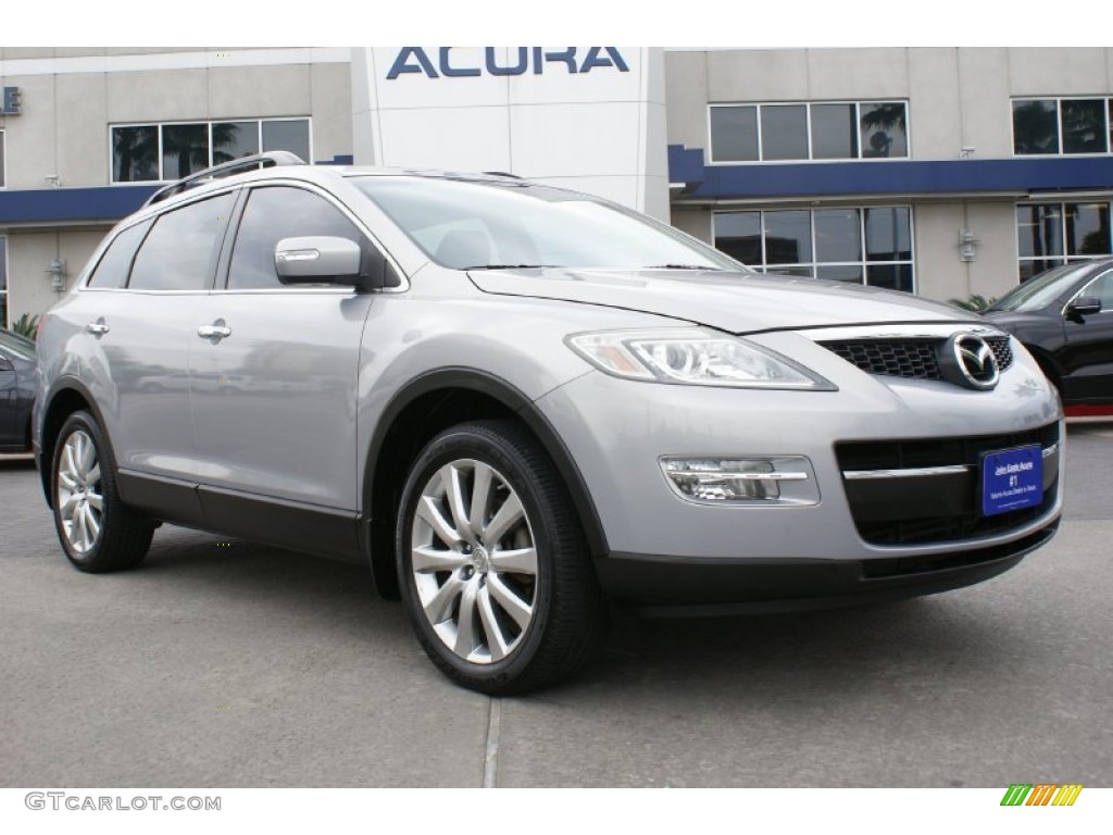 2008 CX-9 Grand Touring - Liquid Platinum Metallic / Black photo #3