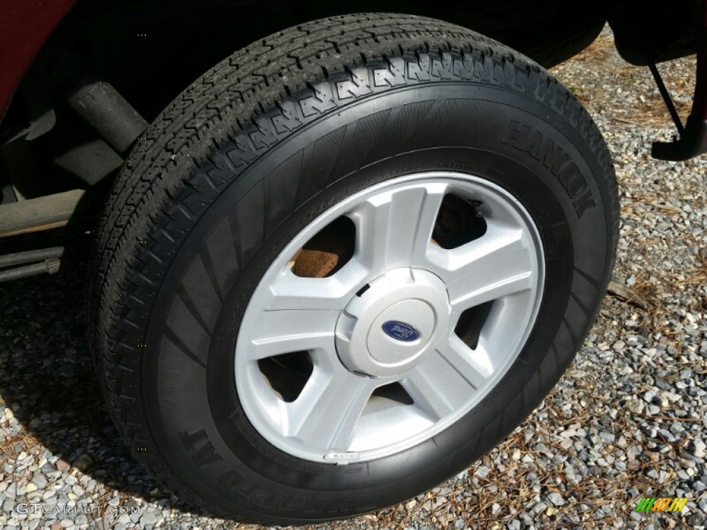 2006 F150 XLT SuperCrew 4x4 - Dark Toreador Red Metallic / Medium/Dark Flint photo #10