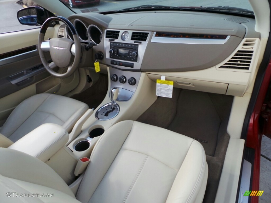 2008 Sebring Limited Convertible - Inferno Red Crystal Pearl / Medium Pebble Beige/Cream photo #12