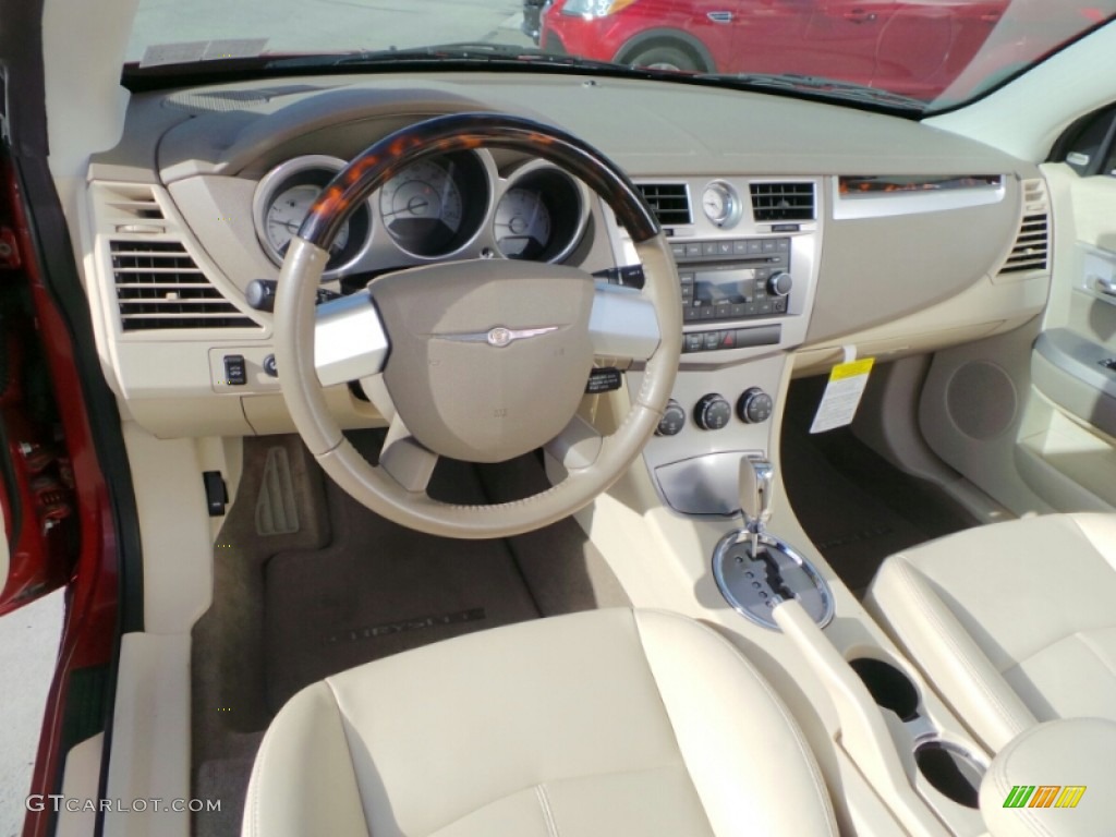 2008 Sebring Limited Convertible - Inferno Red Crystal Pearl / Medium Pebble Beige/Cream photo #19