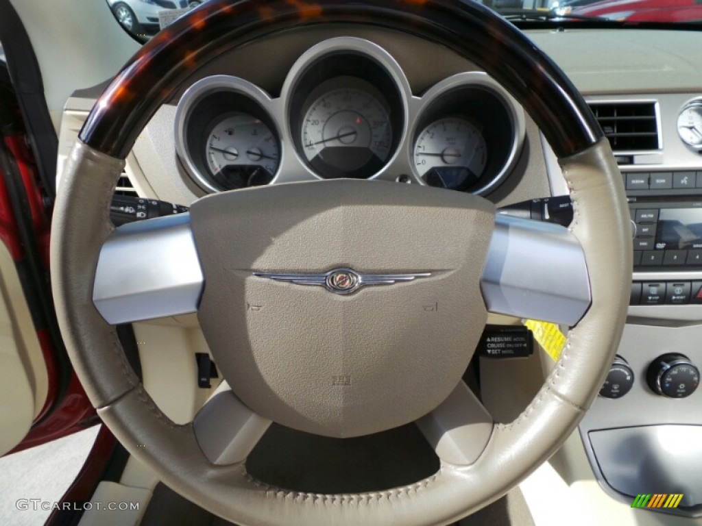 2008 Sebring Limited Convertible - Inferno Red Crystal Pearl / Medium Pebble Beige/Cream photo #22