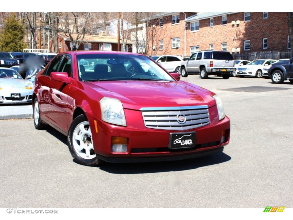 2004 CTS Sedan - Red Line / Light Neutral photo #1