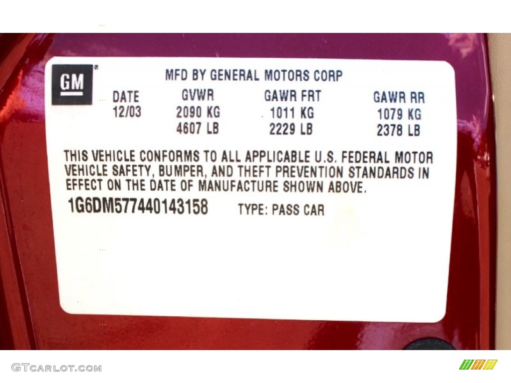 2004 CTS Sedan - Red Line / Light Neutral photo #26