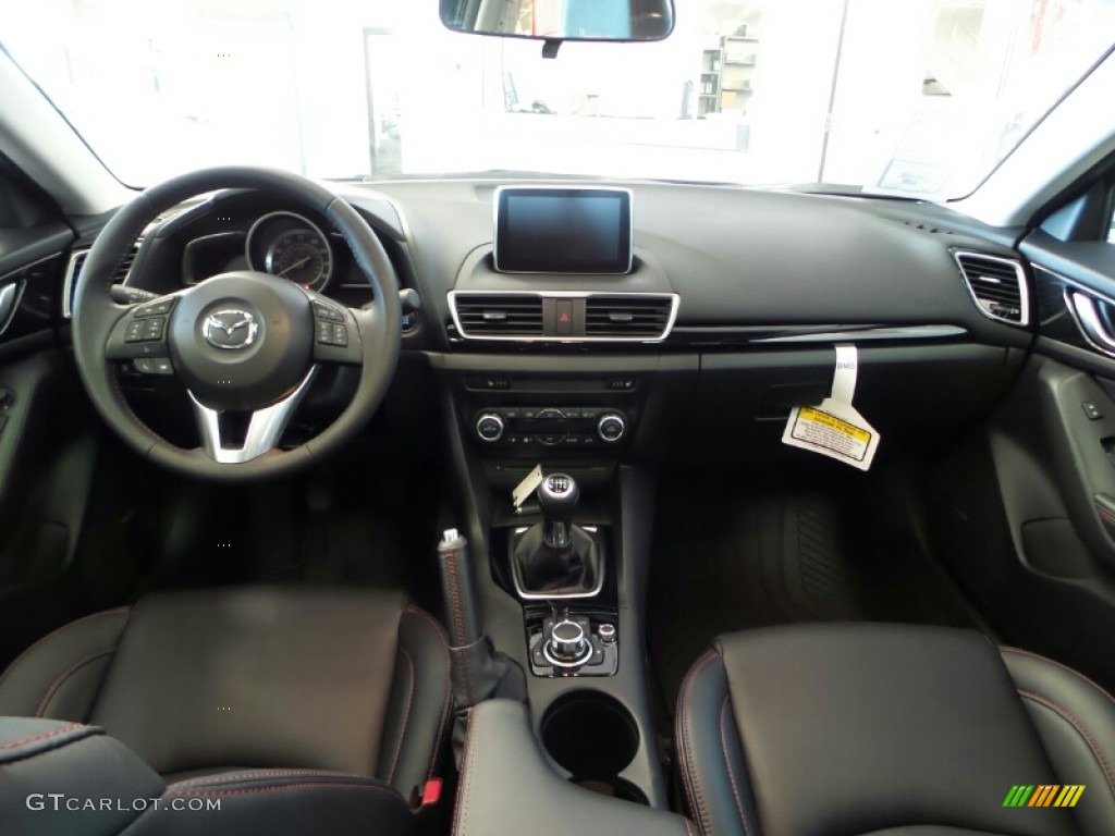 Black Interior 2015 Mazda MAZDA3 i Grand Touring 5 Door Photo #103021764
