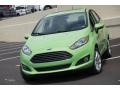 2015 Green Envy Ford Fiesta SE Sedan  photo #2