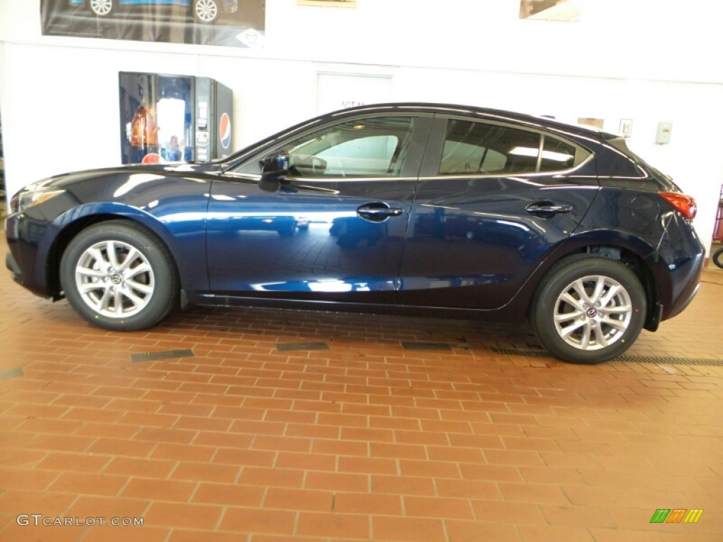 Deep Crystal Blue Mica 2015 Mazda MAZDA3 i Grand Touring 5 Door Exterior Photo #103021788