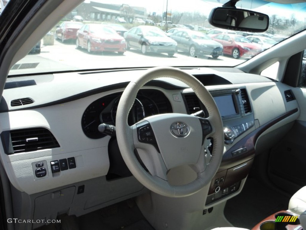 2011 Sienna XLE AWD - Black / Bisque photo #14