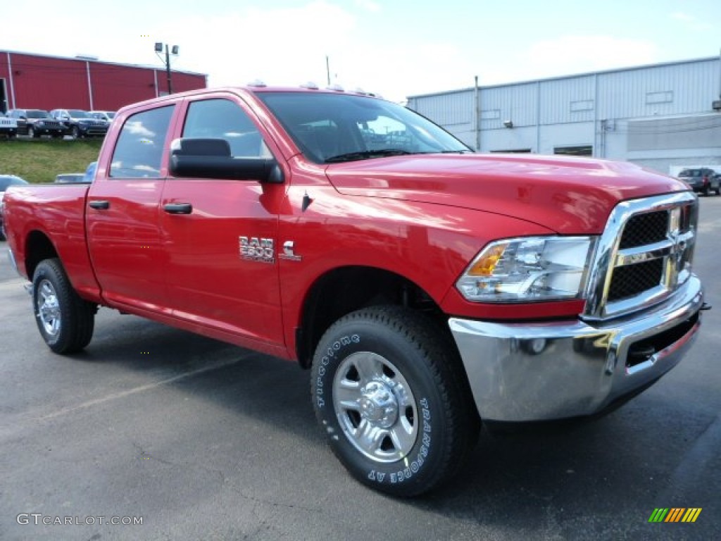 Flame Red 2015 Ram 2500 Tradesman Crew Cab 4x4 Exterior Photo #103023681