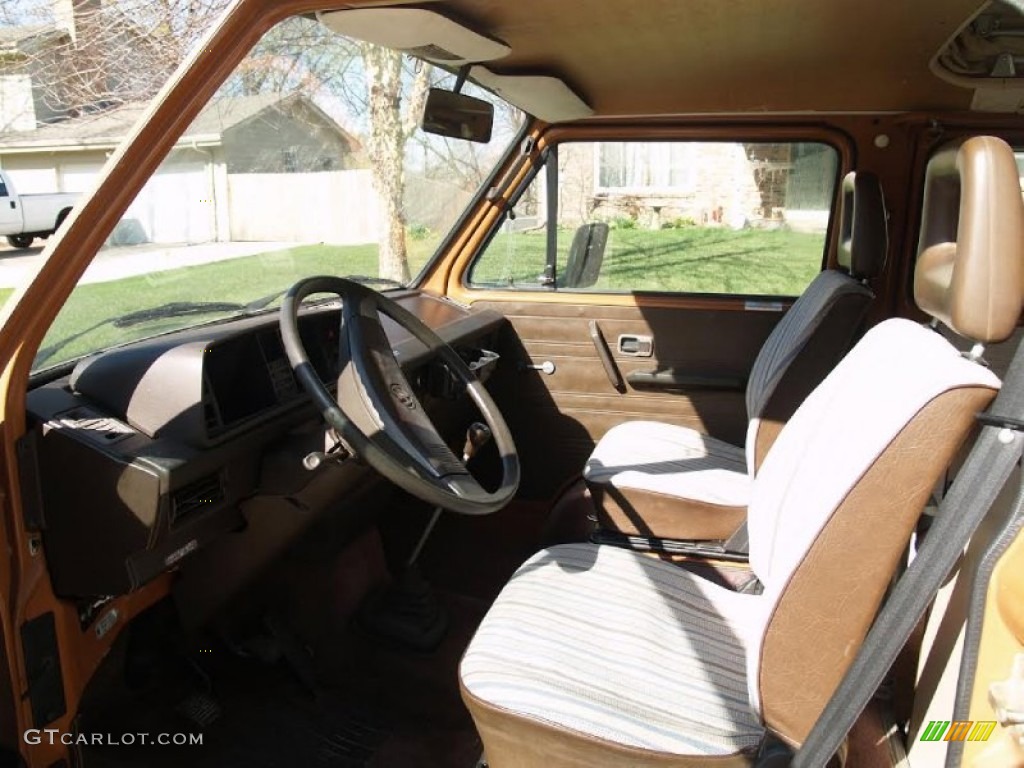 Brown Interior 1983 Volkswagen Vanagon Camper Photo #103023684