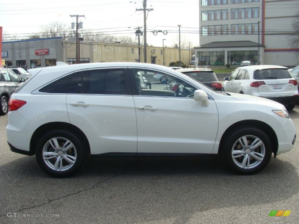 2014 RDX Technology AWD - White Diamond Pearl / Parchment photo #3