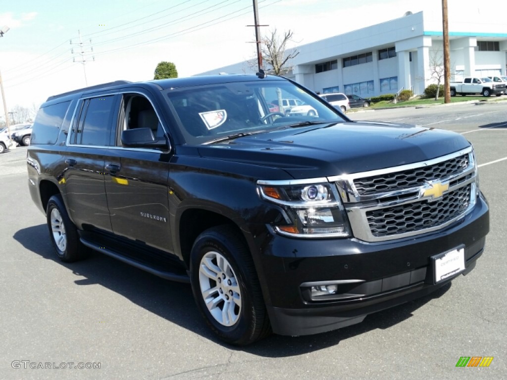 2015 Suburban LT 4WD - Black / Jet Black photo #3