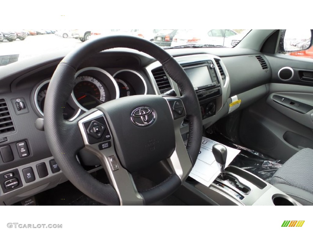 2015 Toyota Tacoma TRD Sport Access Cab 4x4 Graphite Dashboard Photo #103025877