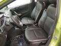 Charcoal Black Leather 2013 Ford Fiesta Titanium Hatchback Interior Color