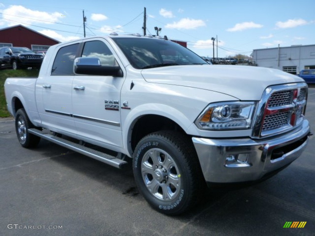 Bright White 2015 Ram 2500 Laramie Mega Cab 4x4 Exterior Photo #103026036