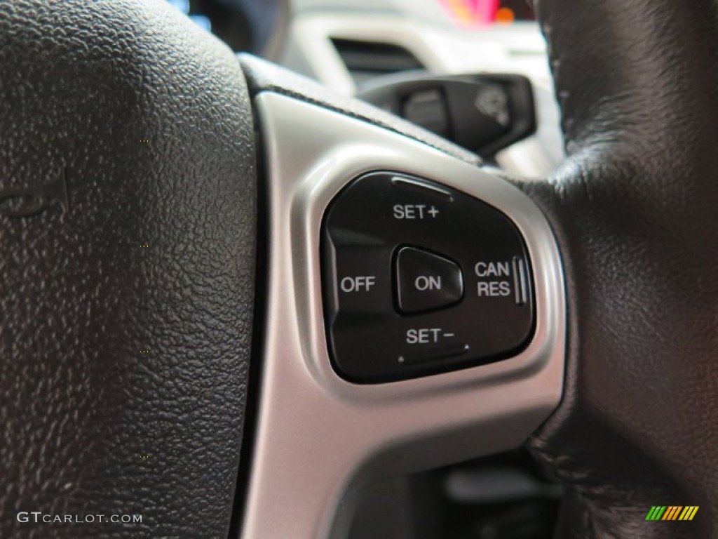 2013 Fiesta Titanium Hatchback - Lime Squeeze / Charcoal Black Leather photo #20