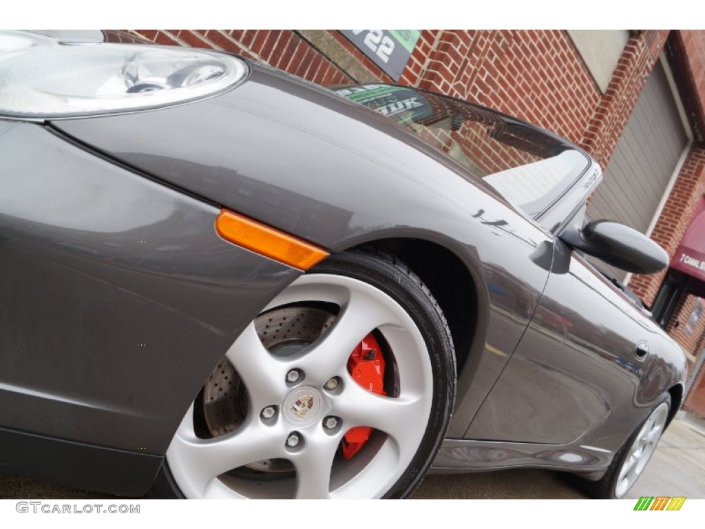 2004 911 Carrera 4S Cabriolet - Slate Grey Metallic / Black photo #115