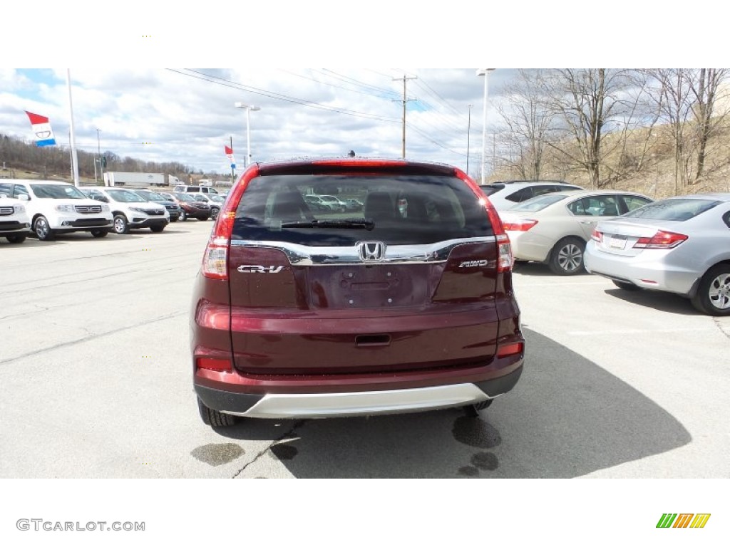 2015 CR-V EX - Basque Red Pearl II / Gray photo #5