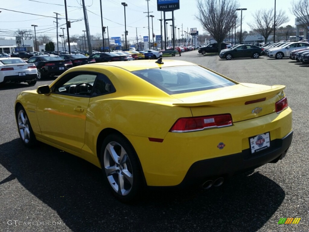 2015 Camaro SS Coupe - Bright Yellow / Black photo #4