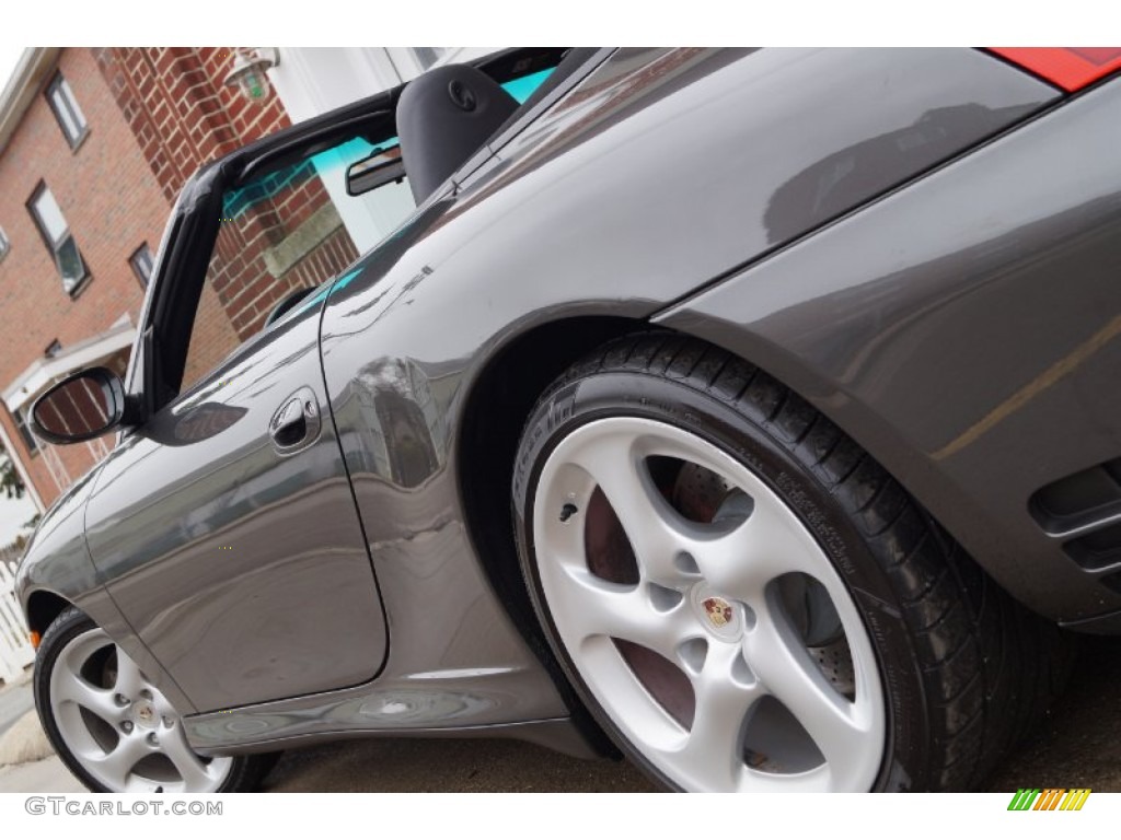 2004 911 Carrera 4S Cabriolet - Slate Grey Metallic / Black photo #116