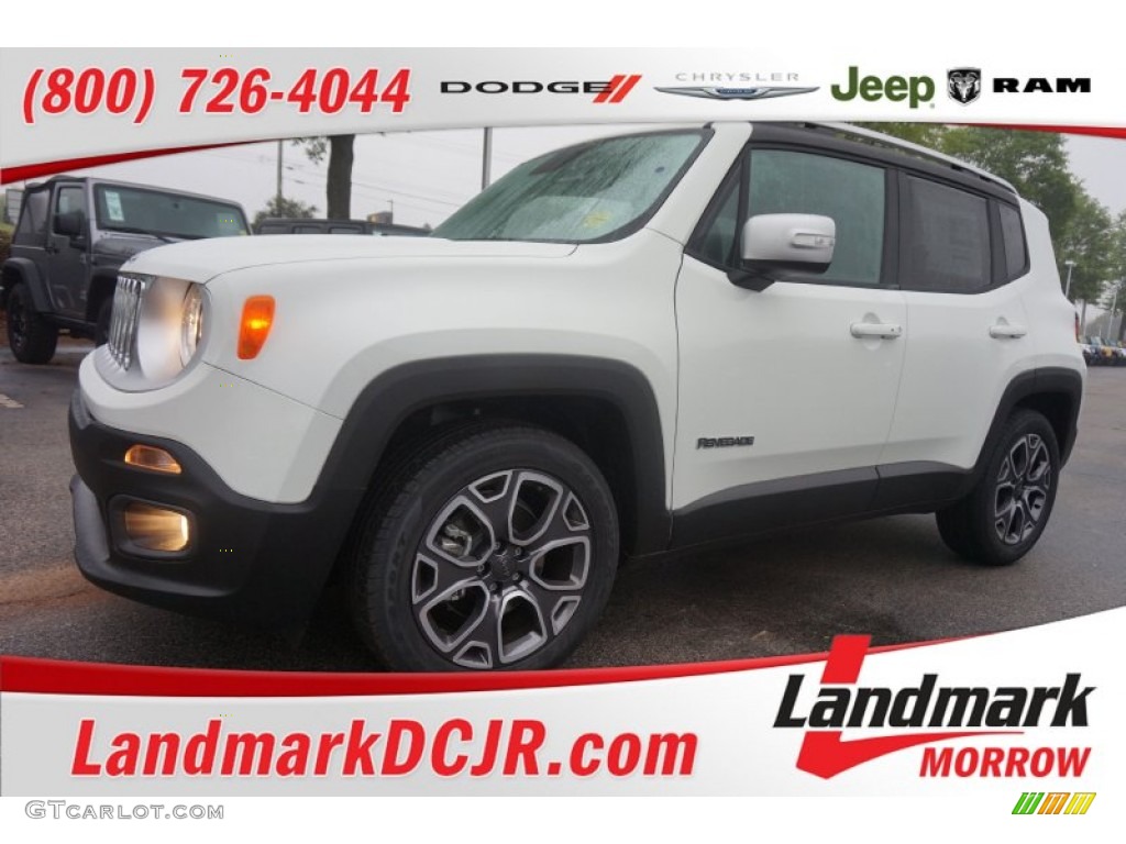 2015 Renegade Limited - Alpine White / Black photo #1