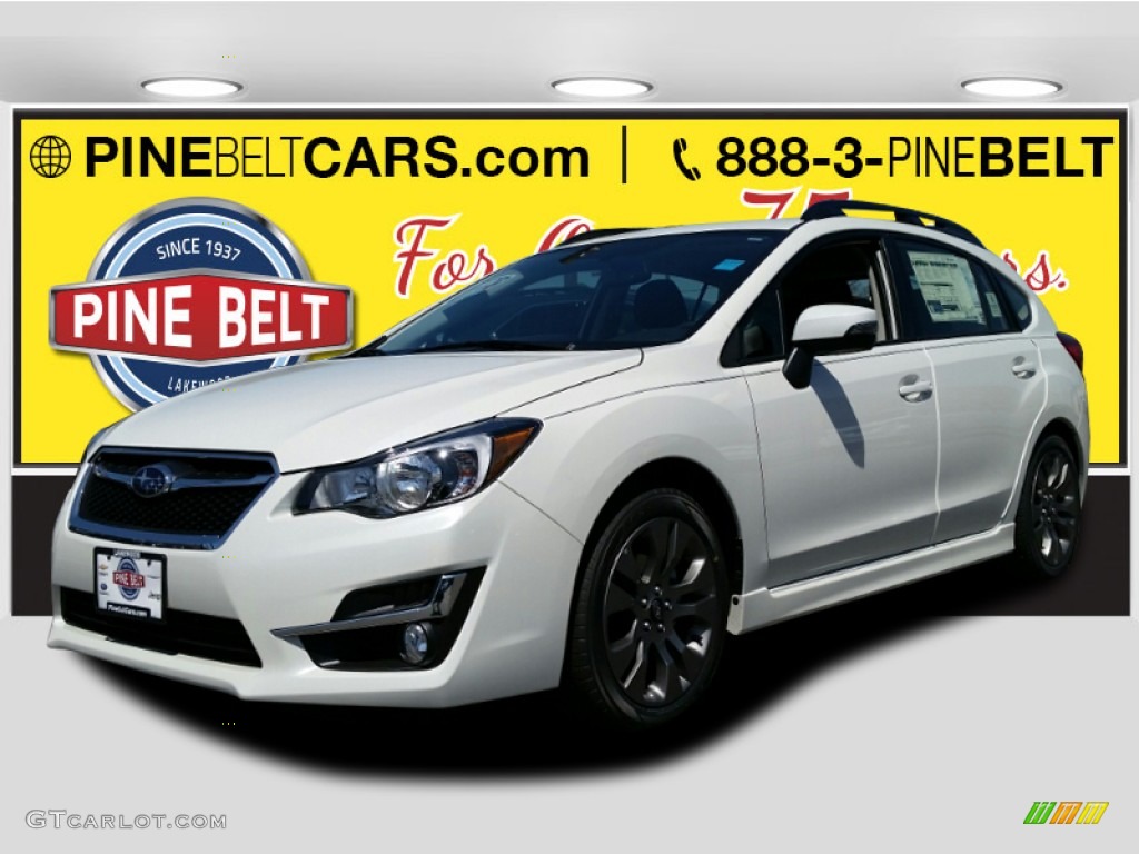 2015 Impreza 2.0i Sport Premium 5 Door - Crystal White Silica / Black photo #1