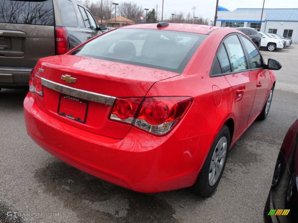 2015 Cruze LS - Red Hot / Jet Black/Medium Titanium photo #2