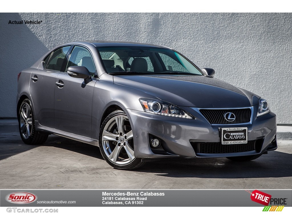 2012 IS 250 - Nebula Gray Pearl / Light Gray photo #1