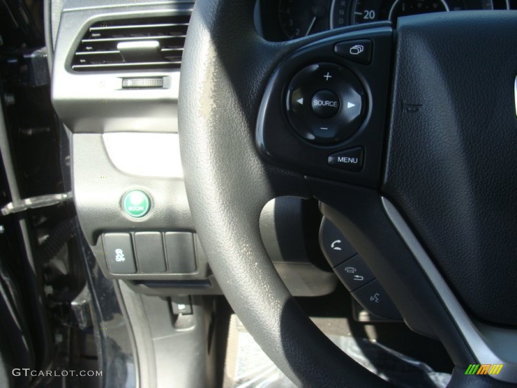 2012 CR-V EX 4WD - Crystal Black Pearl / Black photo #14