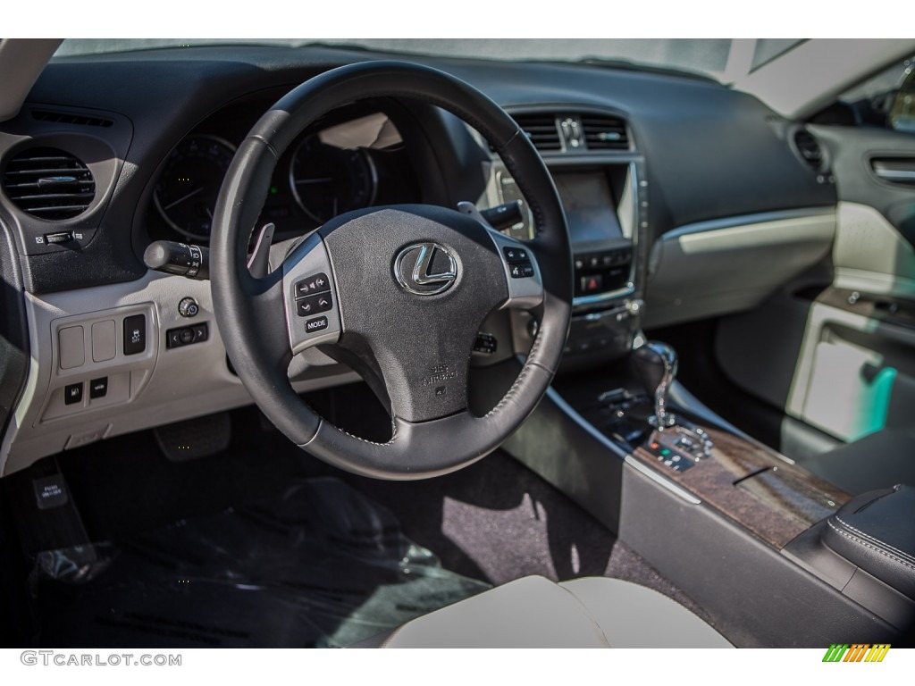 2012 Lexus IS 250 Light Gray Dashboard Photo #103031700