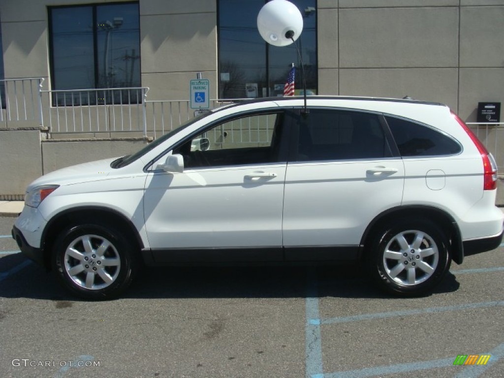 2008 CR-V EX-L 4WD - Taffeta White / Gray photo #3