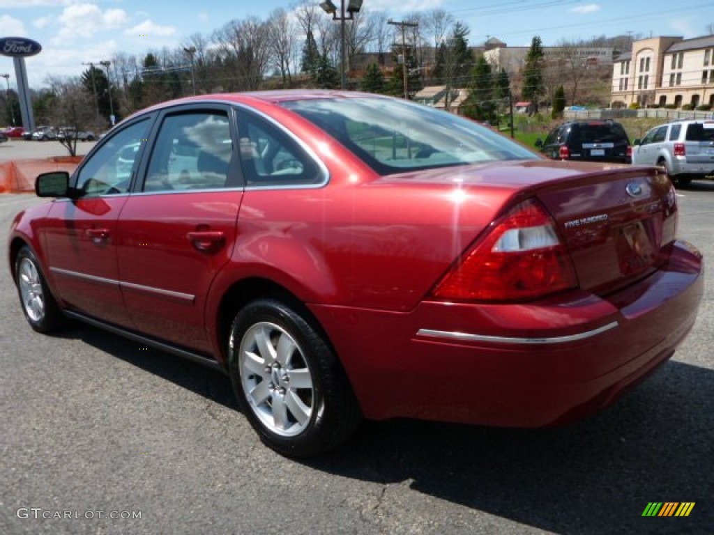 2005 Five Hundred SEL - Redfire Metallic / Pebble Beige photo #4