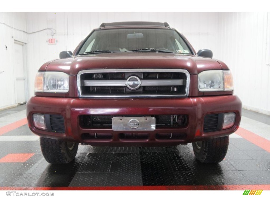 2004 Pathfinder SE 4x4 - Merlot Red Pearl / Charcoal photo #4