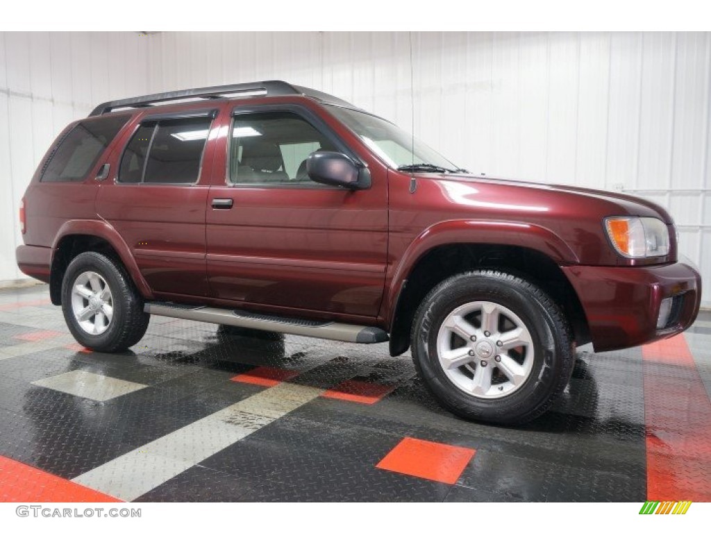 2004 Pathfinder SE 4x4 - Merlot Red Pearl / Charcoal photo #6
