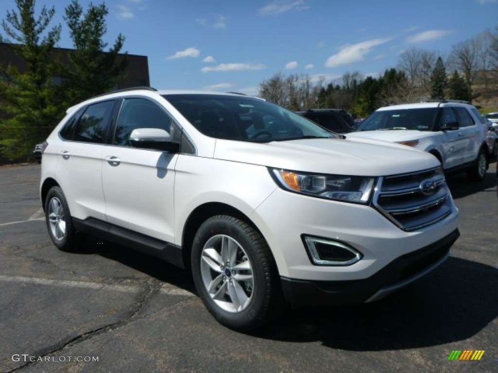 White Platinum Metallic 2015 Ford Edge SEL AWD Exterior Photo #103036818