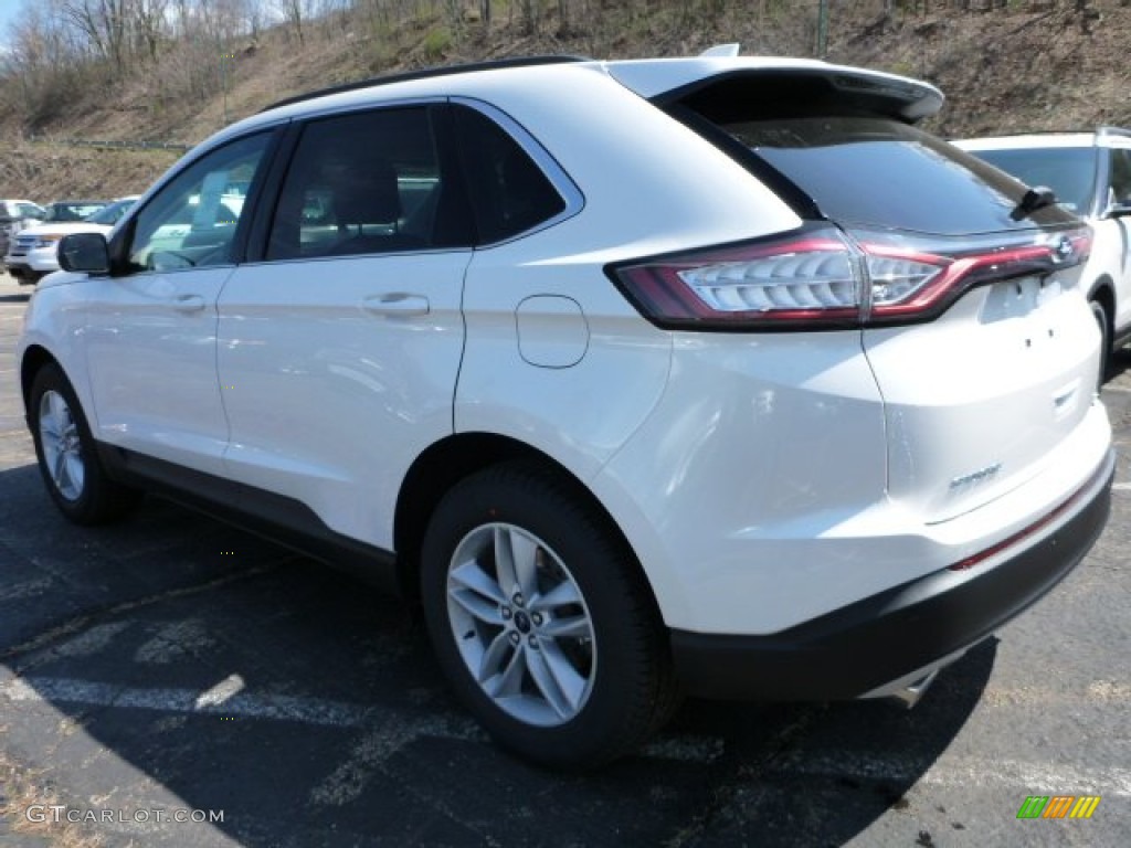 2015 Edge SEL AWD - White Platinum Metallic / Ebony photo #4