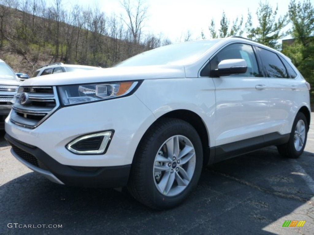 2015 Edge SEL AWD - White Platinum Metallic / Ebony photo #5