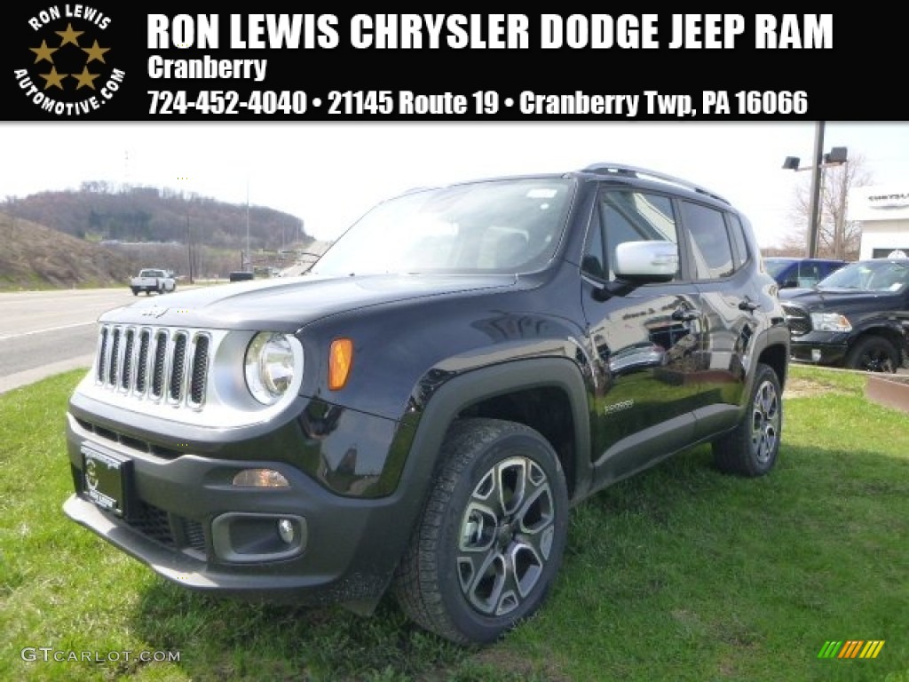 2015 Renegade Limited 4x4 - Black / Black photo #1