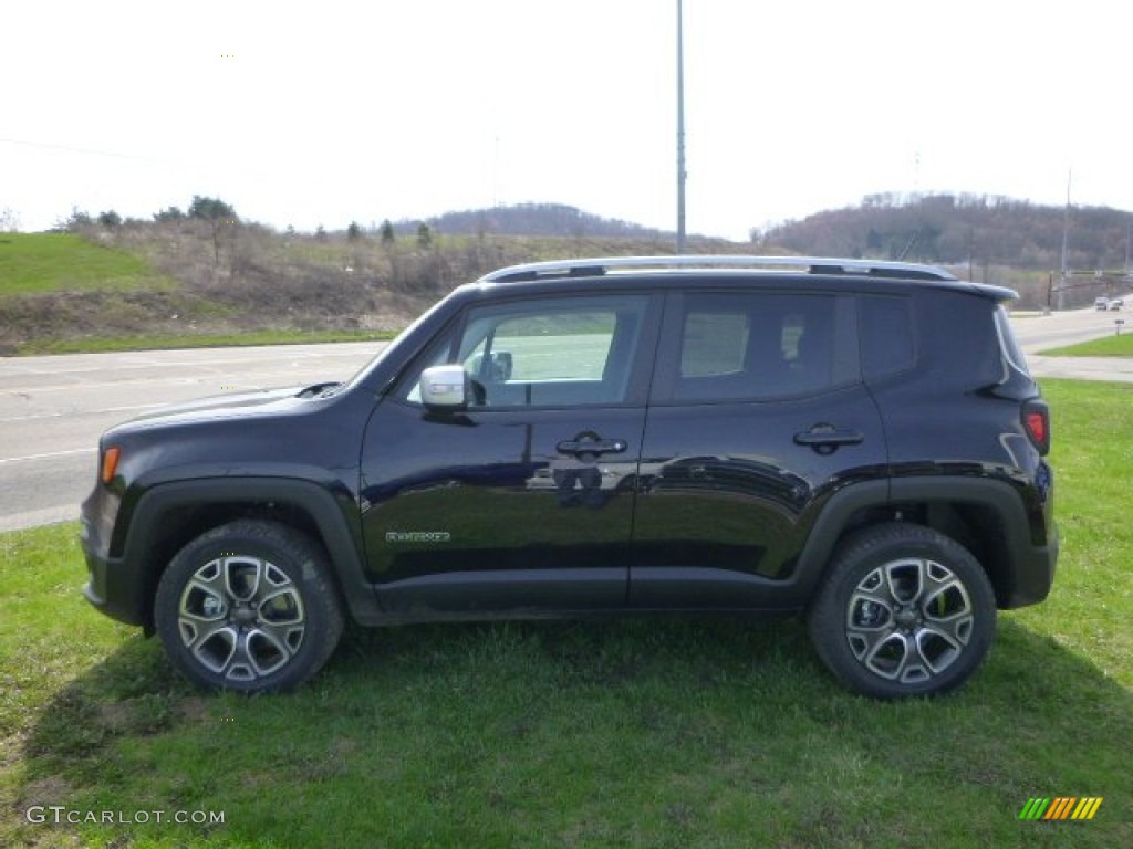 Black 2015 Jeep Renegade Limited 4x4 Exterior Photo #103037784